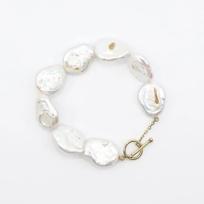 Keshi pearl bracelet